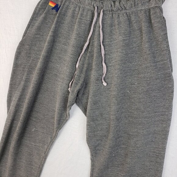 Aviator Nation 5 Stripe Sweatpants in Heather Gray Distressed size S - Picture 14 of 16